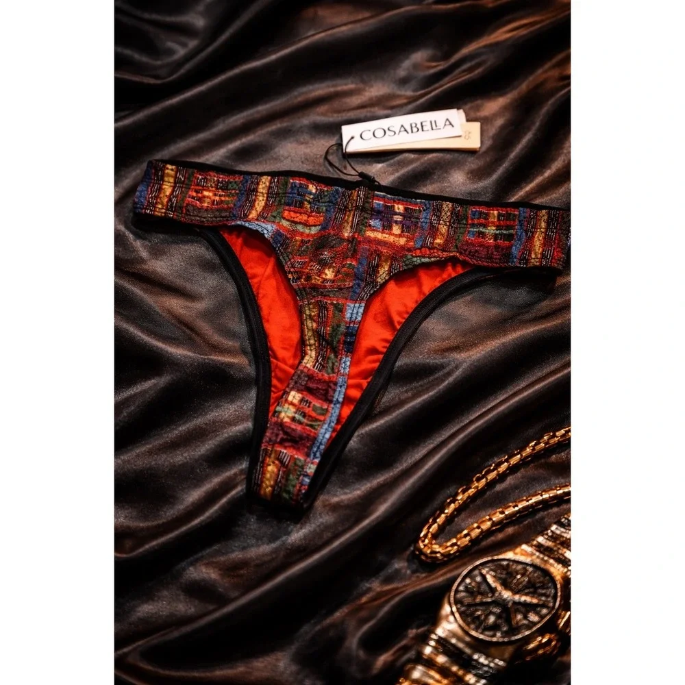 Cosabella Never Say Never Printed Lace G-String Sexy Men's Thong‎ Size S NEW